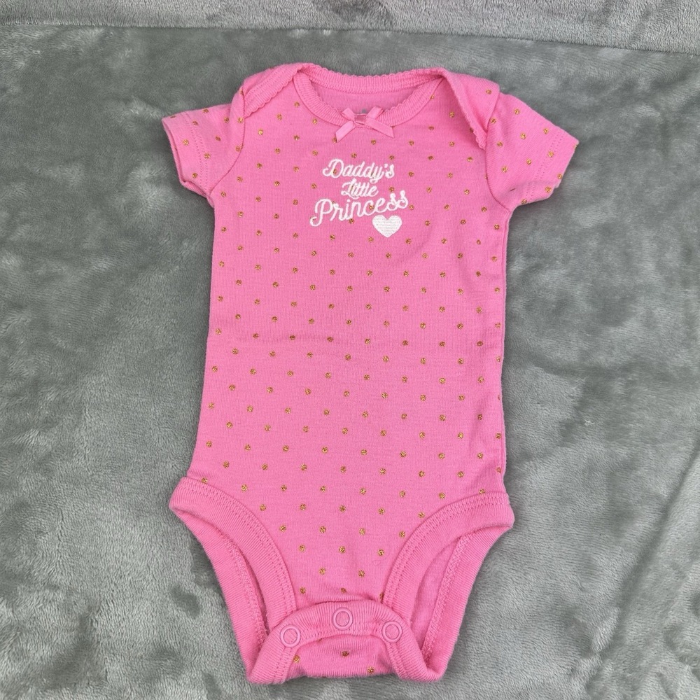 Child Of Mine By Carter's Bodysuit Girls Newborn Pink Daddy's Little Princess